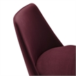 Lippa Swivel Dining Chair in Black Mulberry