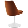 Lippa Swivel Dining Chair in White Rust