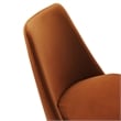 Lippa Swivel Dining Chair in White Rust