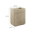 Render Bathroom Vanity Cabinet (Sink Not Included) in Travertine
