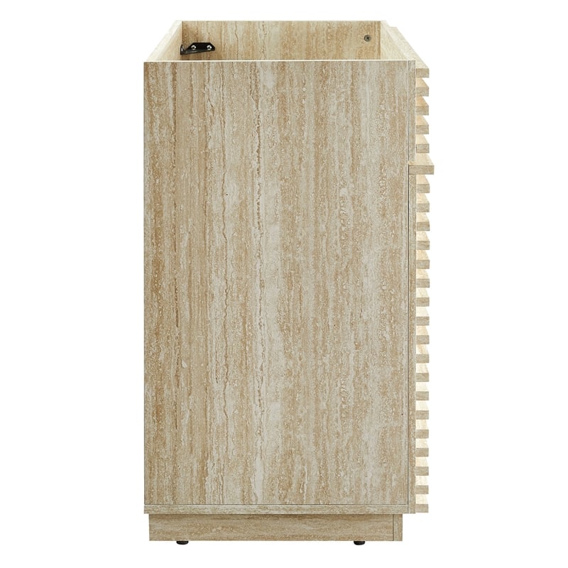 Render Bathroom Vanity Cabinet (Sink Not Included) in Travertine
