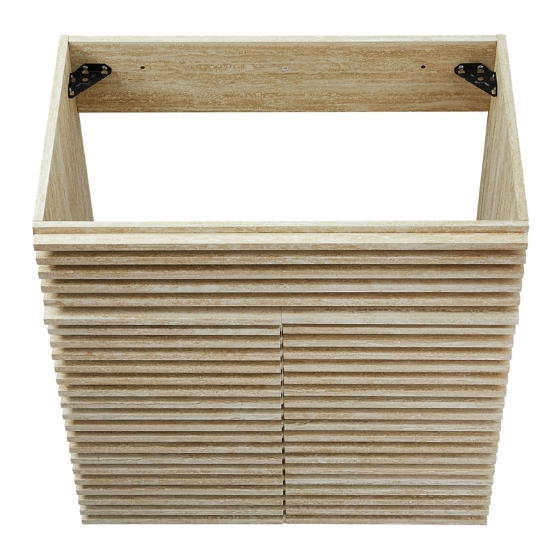 Render Bathroom Vanity Cabinet (Sink Not Included) in Travertine