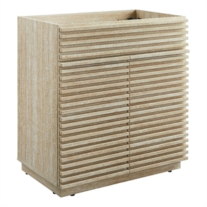 Render Bathroom Vanity Cabinet (Sink Not Included) in Travertine