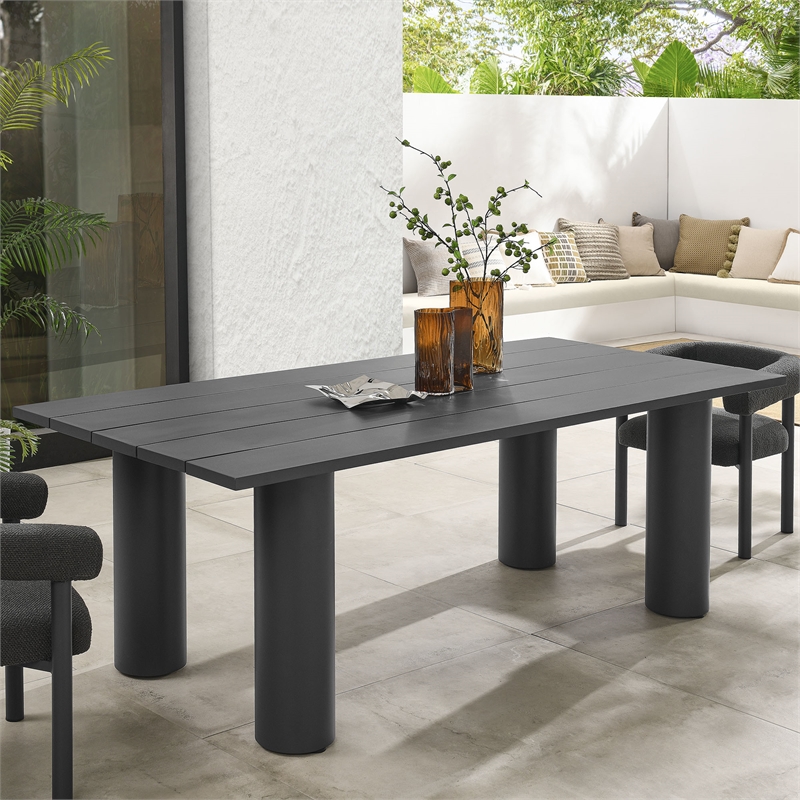 Modway Dining Table in Graphite