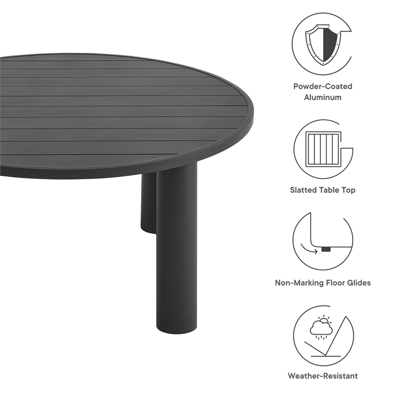 Dining Table in Graphite