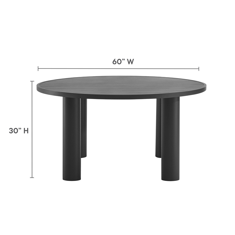 Dining Table in Graphite