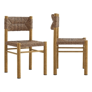 Parkland Dining Side Chairs Set of 2 in Natural