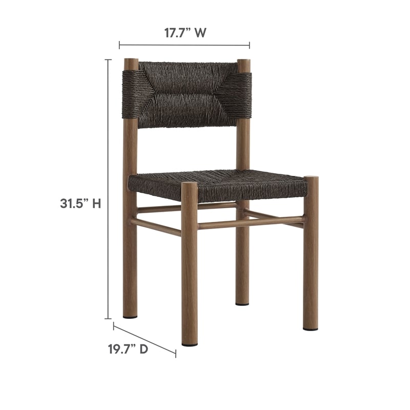 Parkland Dining Side Chairs Set of 2 in Walnut