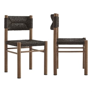 Parkland Dining Side Chairs Set of 2 in Walnut