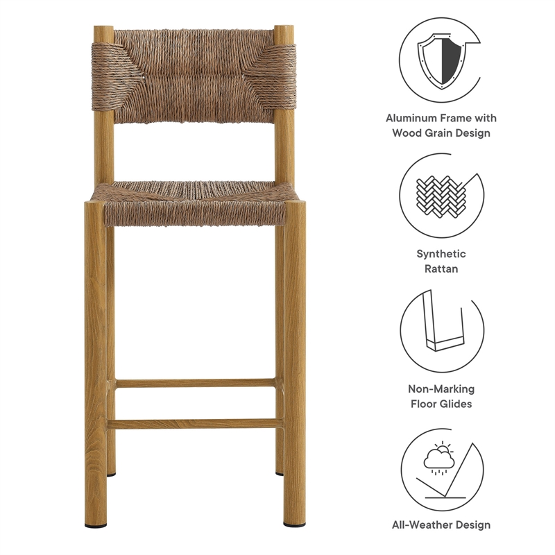 Parkland Counter Stools Set of 2 in Natural