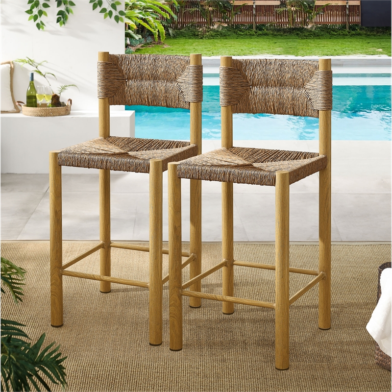 Parkland Counter Stools Set of 2 in Natural