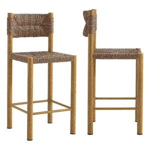 Parkland Counter Stools Set of 2 in Natural