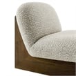 Loyal Accent Chair and Ottoman Set in River Rock Walnut