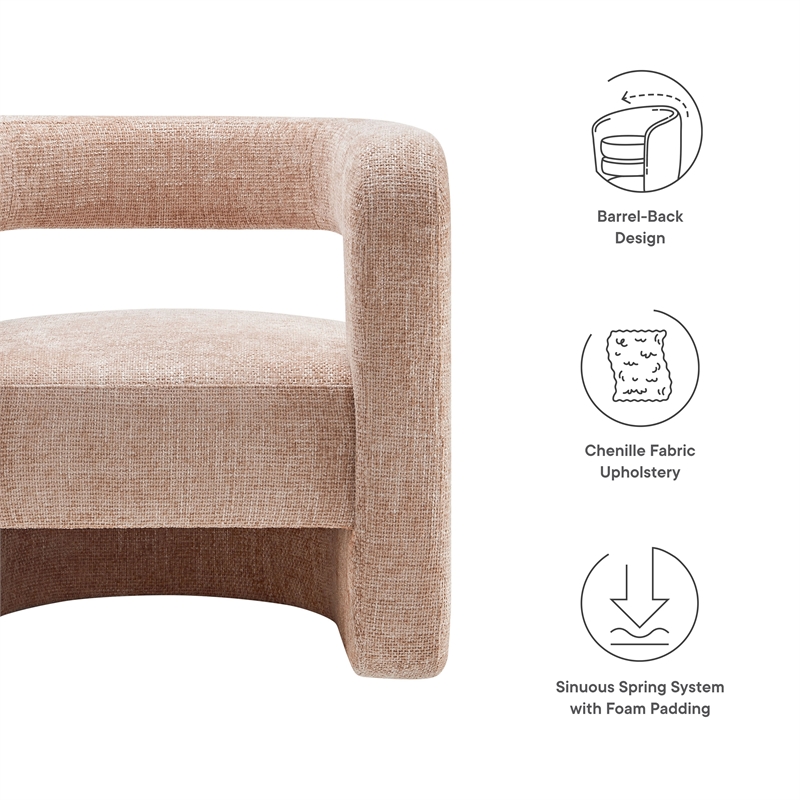 Jaylin Accent Chair in Blush