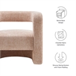 Jaylin Accent Chair in Blush