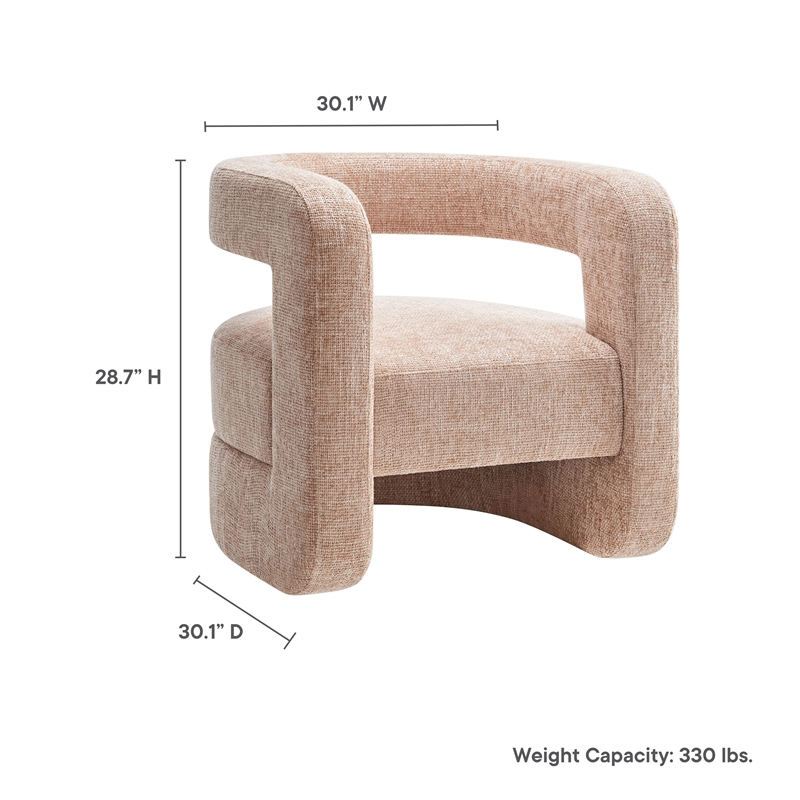 Jaylin Accent Chair in Blush
