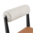 Kai Dining Chair in Pearl Tan Black