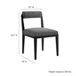 Kai Dining Chair in Charcoal Black