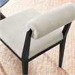 Kai Dining Chair in Linen Black
