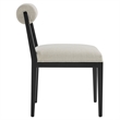 Kai Dining Chair in Linen Black