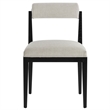 Kai Dining Chair in Linen Black