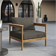 Wren Armchair in Natural Flint Gray