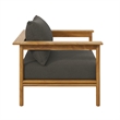 Wren Armchair in Natural Flint Gray