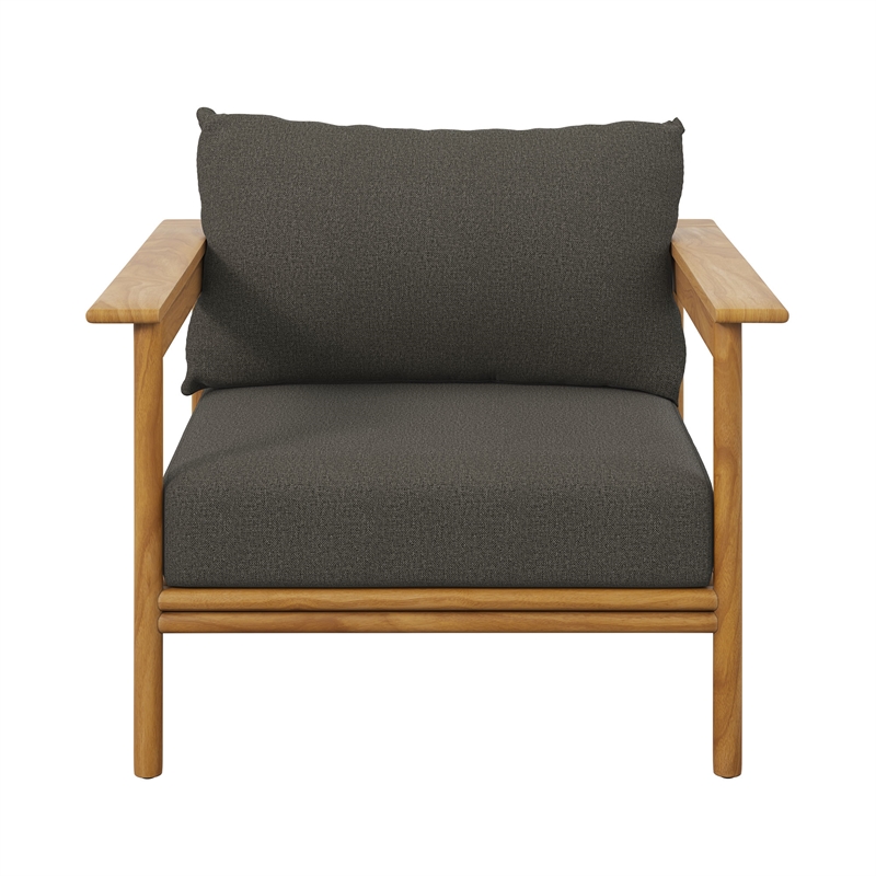 Wren Armchair in Natural Flint Gray