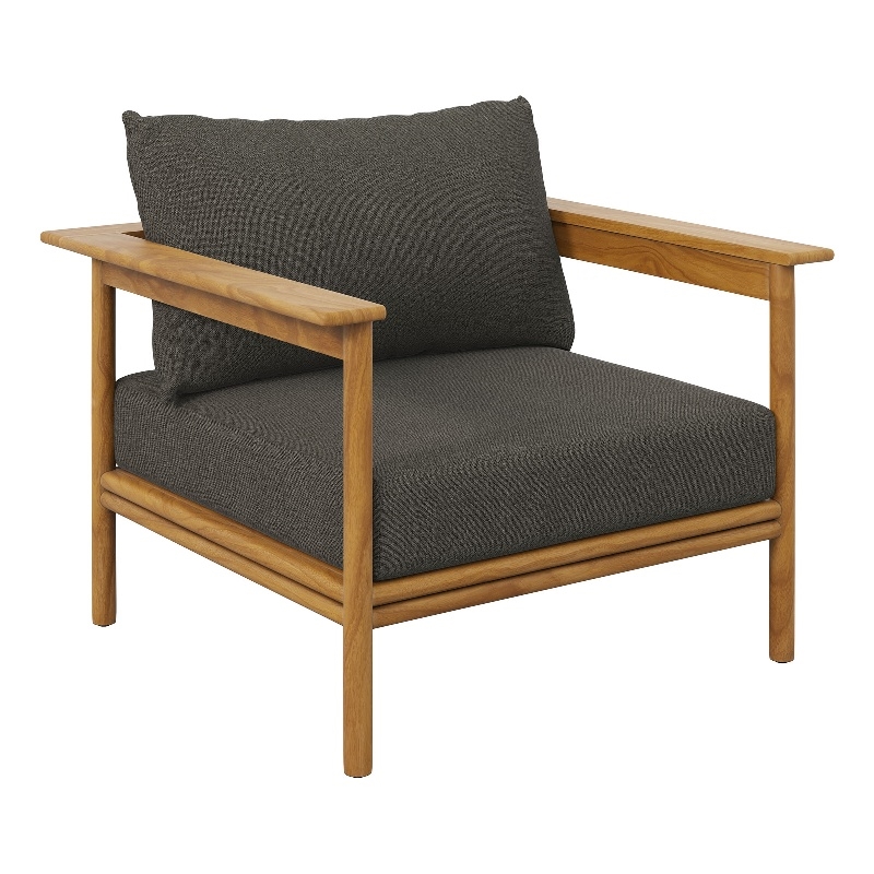 Wren Armchair in Natural Flint Gray