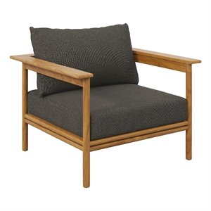 Wren Armchair in Natural Flint Gray