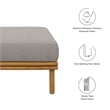 Wren Ottoman in Natural Driftwood