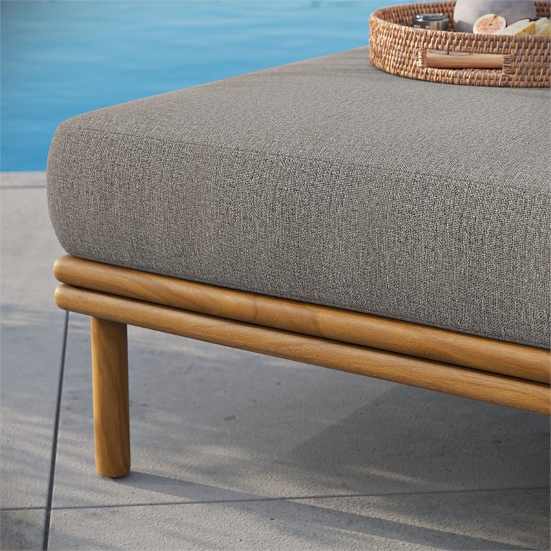 Wren Ottoman in Natural Driftwood