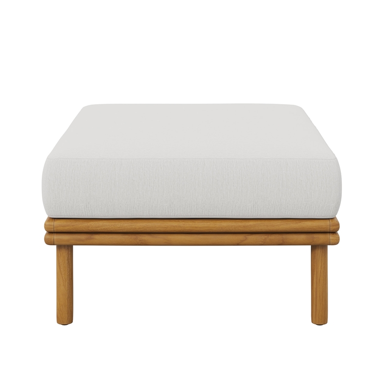 Wren Ottoman in Natural Sail