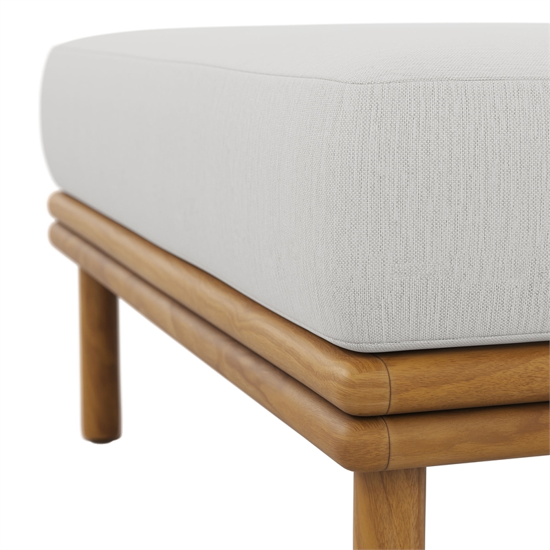 Wren Ottoman in Natural Sail