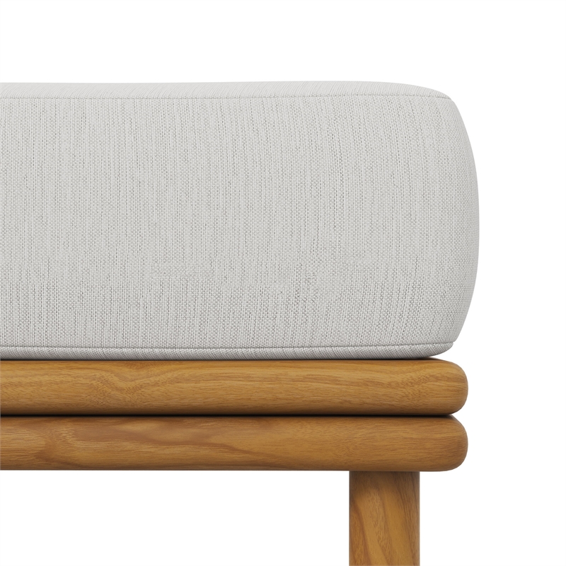 Wren Ottoman in Natural Sail
