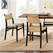 Wynn Dining Side Chairs Set of 2 in Black Natural