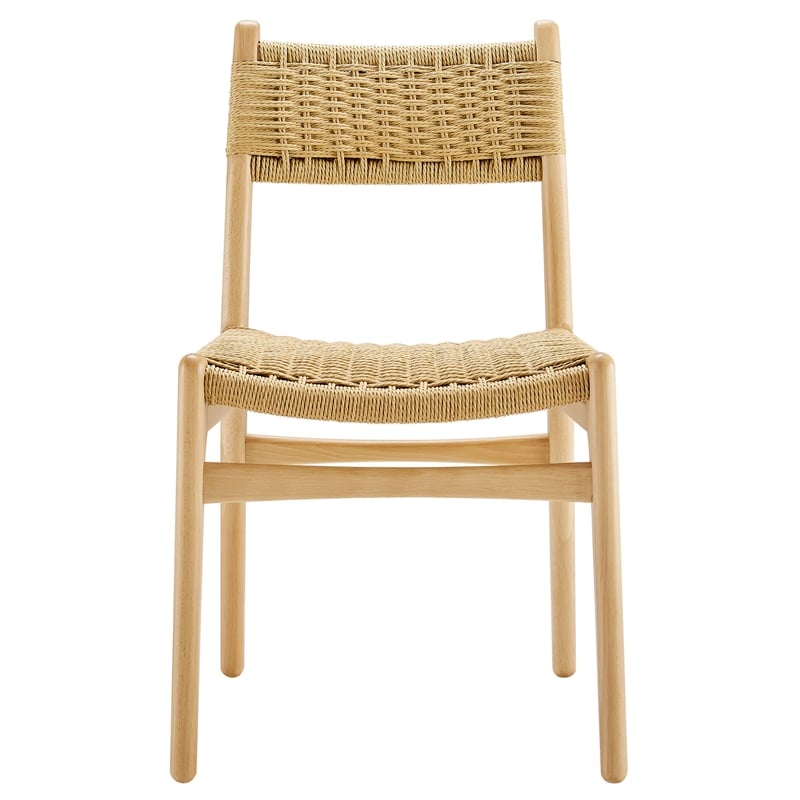 Wynn Dining Side Chairs Set of 2 in Natural Natural