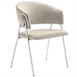 Nella Dining Chair Set of 2 in Almond Silver