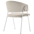 Nella Dining Chair Set of 2 in Almond Silver
