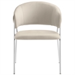 Nella Dining Chair Set of 2 in Almond Silver