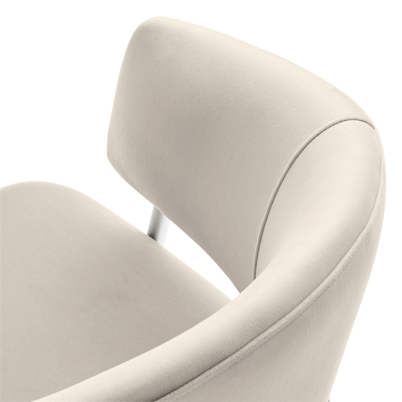 Nella Dining Chair Set of 2 in Almond Silver