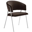 Nella Dining Chair Set of 2 in Chocolate Brown