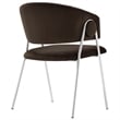 Nella Dining Chair Set of 2 in Chocolate Brown