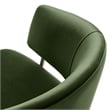Nella Dining Chair Set of 2 in Moss Green Silver