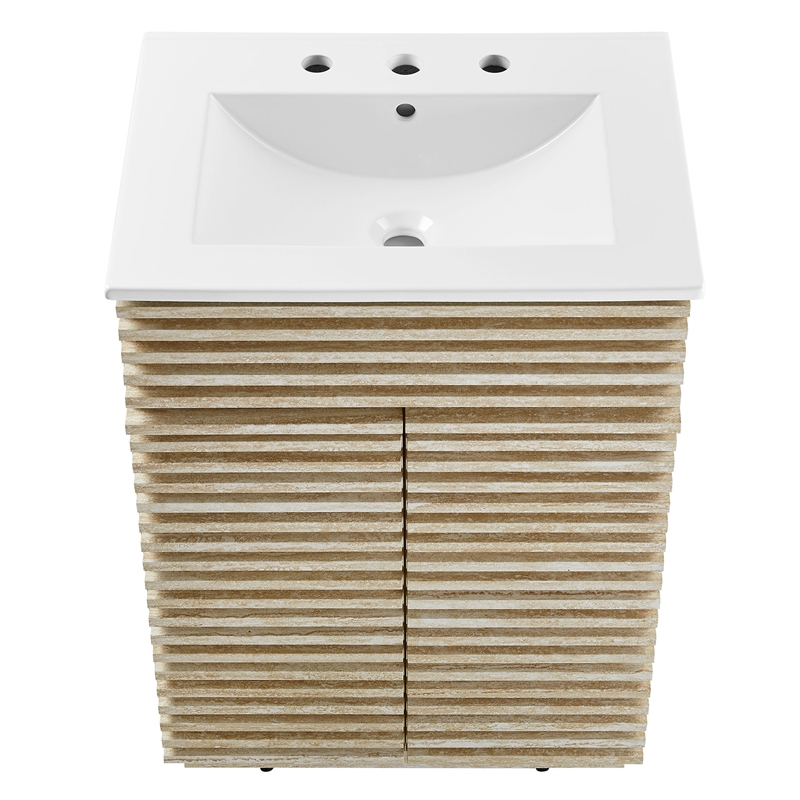 Render Bathroom Vanity With Sink in White