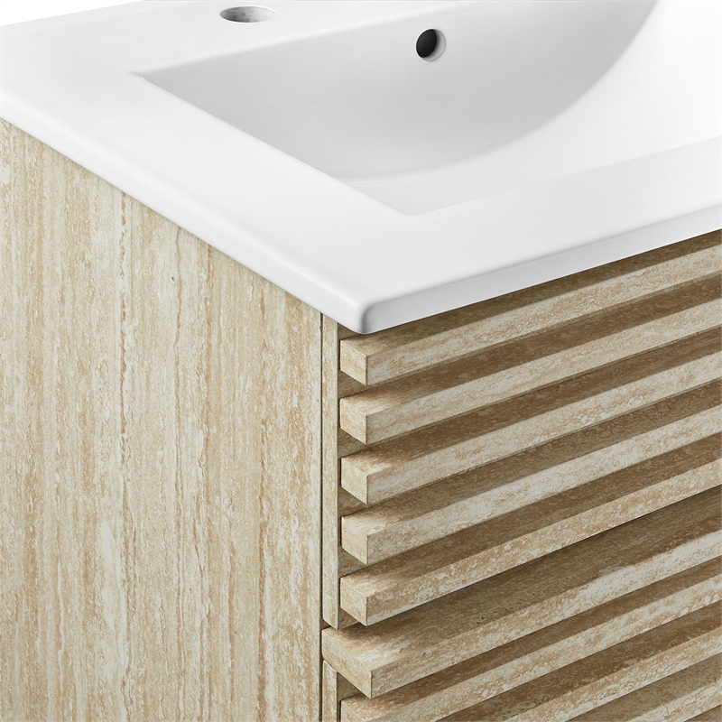 Render Bathroom Vanity With Sink in White