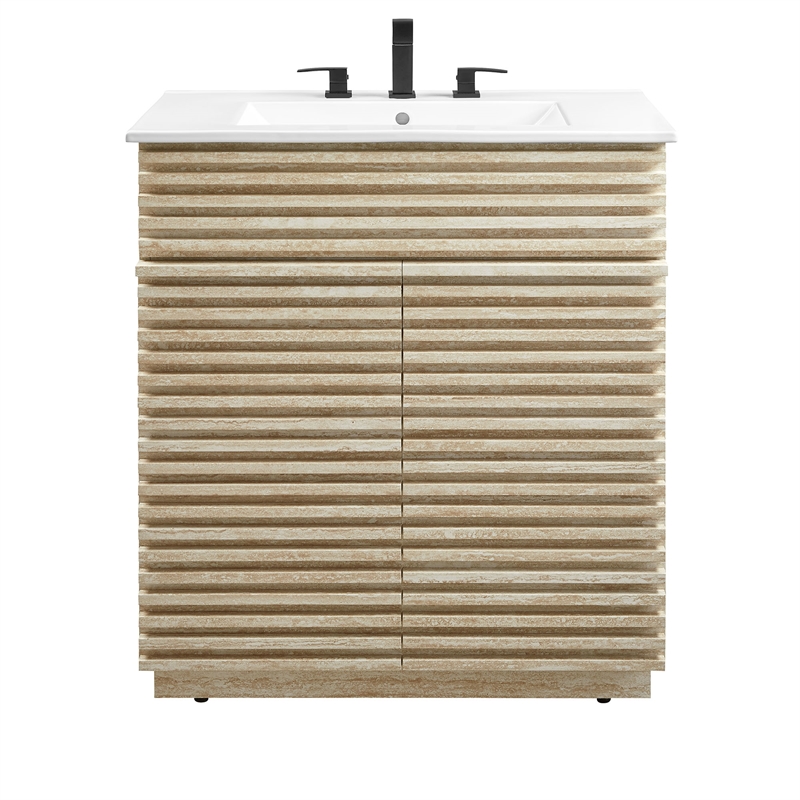 Render Bathroom Vanity With Sink in White