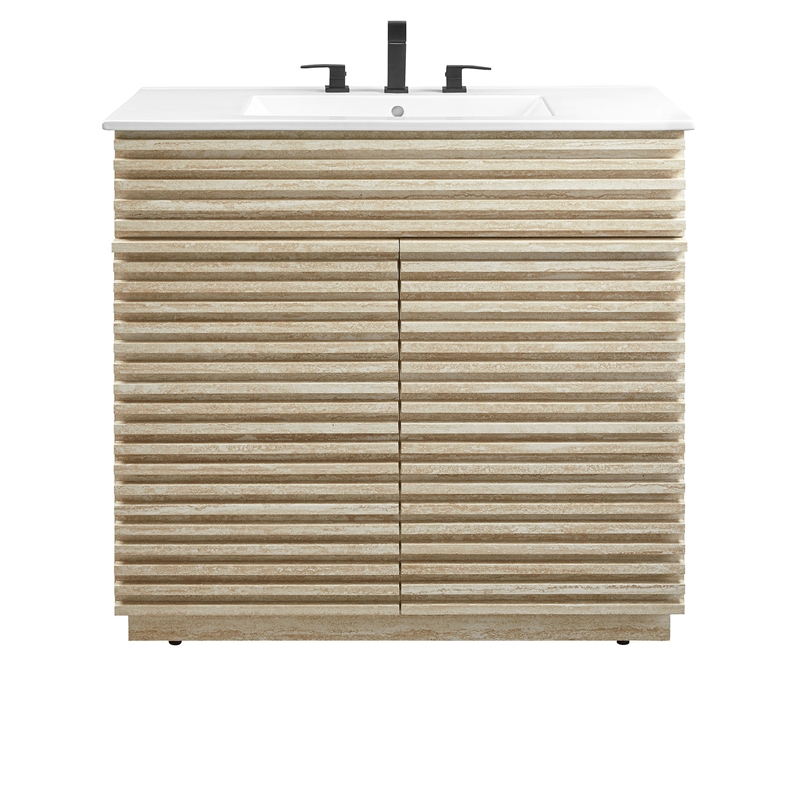 Render Bathroom Vanity With Sink in White
