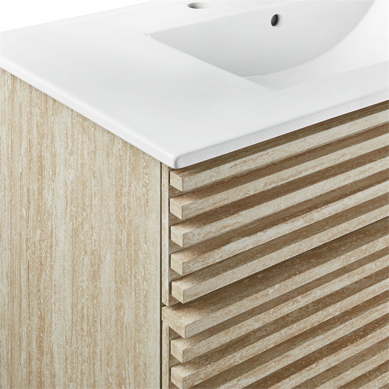 Render Bathroom Vanity With Sink in White