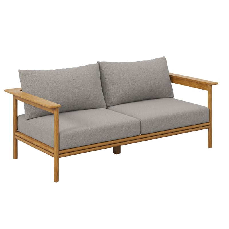 Wren 2-Piece Sofa and Ottoman Set in Natural Driftwood